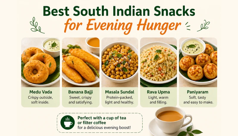 Best South Indian Snacks for Evening Hunger