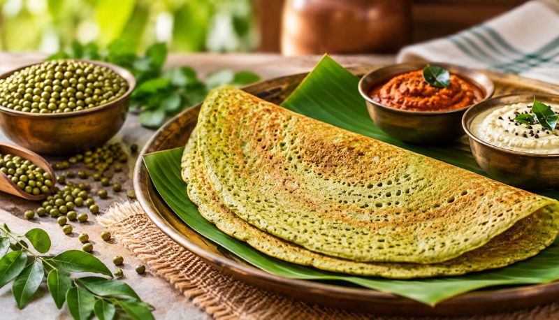 Pesarattu: Andhra's Protein-Rich Green Moong Dosa